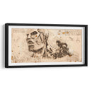 Segunda aparición del Titán Colosal - DaVinci Style - Marco Green | Cuadro decorativo de Canvas Lab