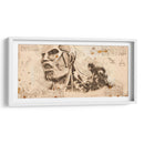 Segunda aparición del Titán Colosal - DaVinci Style - Marco Green | Cuadro decorativo de Canvas Lab