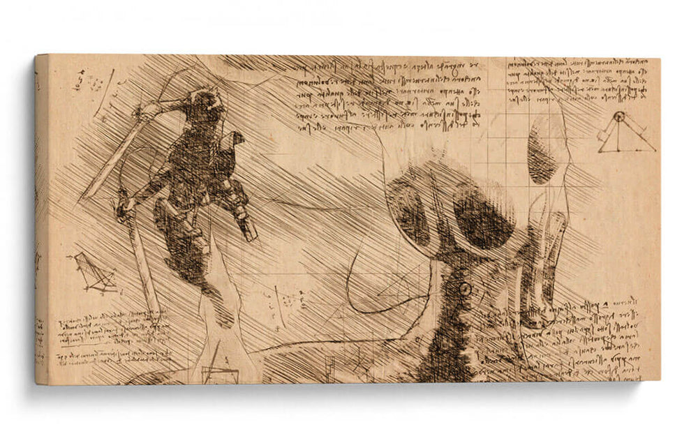 El punto debil - DaVinci Style - Marco Green | Cuadro decorativo de Canvas Lab