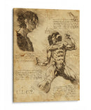 Descripción Titán de Ataque - DaVinci Style - Marco Green | Cuadro decorativo de Canvas Lab