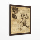 Descripción Titán de Ataque - DaVinci Style - Marco Green | Cuadro decorativo de Canvas Lab