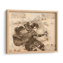 Levi descripción - DaVinci Style - Marco Green | Cuadro decorativo de Canvas Lab