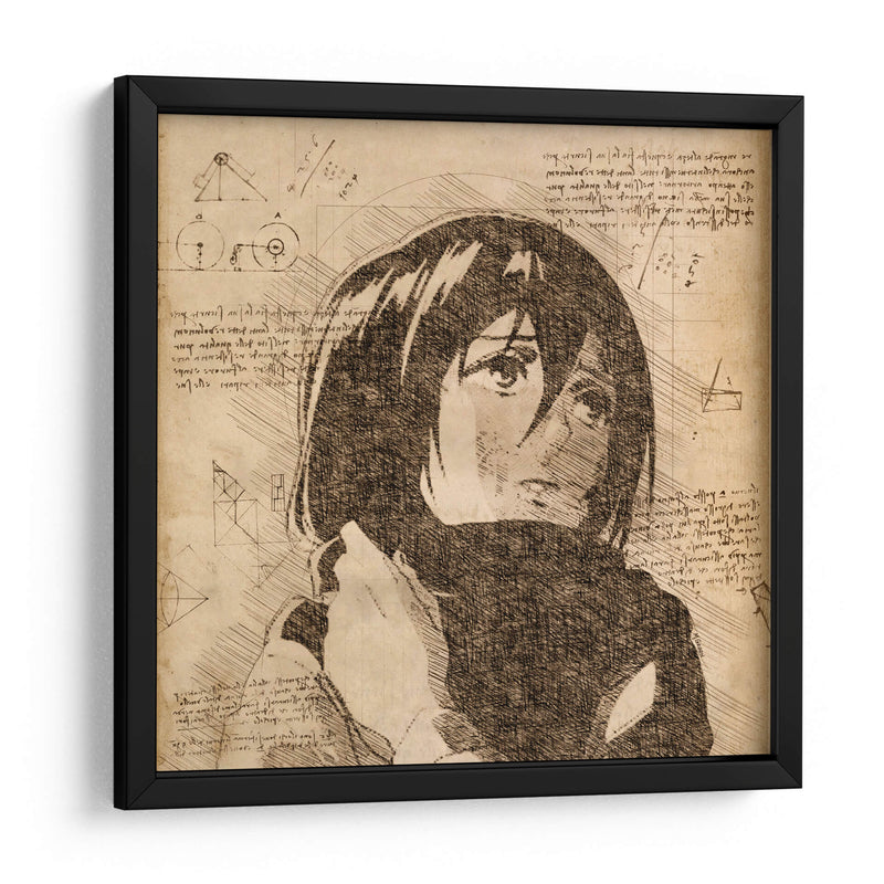 Mikasa descripción - DaVinci Style - Marco Green | Cuadro decorativo de Canvas Lab