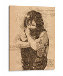 La bufanda de Mikasa - DaVinci Style - Marco Green | Cuadro decorativo de Canvas Lab