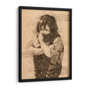 La bufanda de Mikasa - DaVinci Style - Marco Green | Cuadro decorativo de Canvas Lab