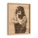 La bufanda de Mikasa - DaVinci Style - Marco Green | Cuadro decorativo de Canvas Lab