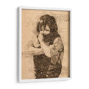 La bufanda de Mikasa - DaVinci Style - Marco Green | Cuadro decorativo de Canvas Lab