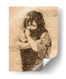 La bufanda de Mikasa - DaVinci Style - Marco Green | Cuadro decorativo de Canvas Lab