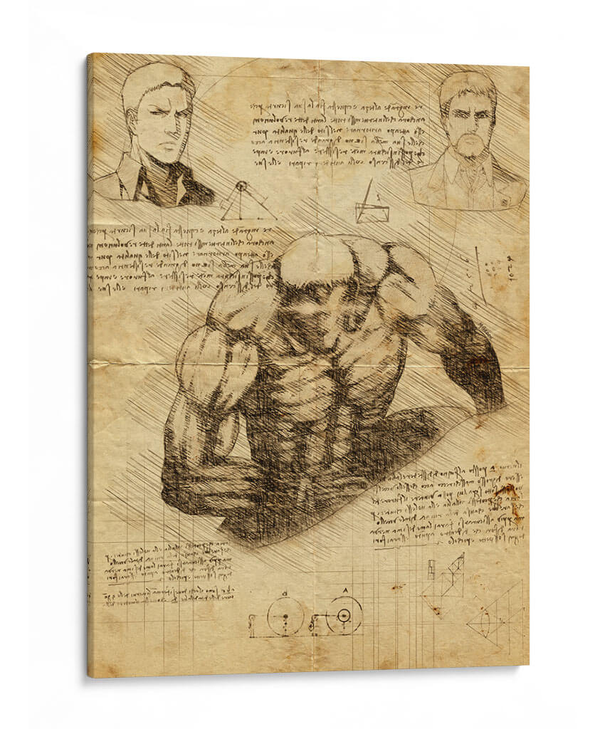 Titán acorasado descripción - DaVinci Style - Marco Green | Cuadro decorativo de Canvas Lab