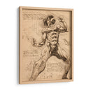 Titán de Ataque Notas - DaVinci Style - Marco Green | Cuadro decorativo de Canvas Lab