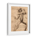 Titán de Ataque Notas - DaVinci Style - Marco Green | Cuadro decorativo de Canvas Lab