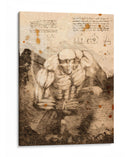 Titán acorasado Notas - DaVinci Style - Marco Green | Cuadro decorativo de Canvas Lab