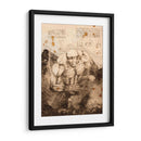 Titán acorasado Notas - DaVinci Style - Marco Green | Cuadro decorativo de Canvas Lab