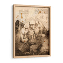 Titán acorasado Notas - DaVinci Style - Marco Green | Cuadro decorativo de Canvas Lab