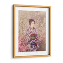 Una geisha y una flor de cerezo - Ogawa Kazumasa | Cuadro decorativo de Canvas Lab