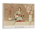 Geisha tocando samisen - Ogawa Kazumasa | Cuadro decorativo de Canvas Lab