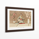 Geisha tocando samisen - Ogawa Kazumasa | Cuadro decorativo de Canvas Lab