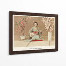 Geisha tocando samisen - Ogawa Kazumasa | Cuadro decorativo de Canvas Lab