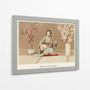 Geisha tocando samisen - Ogawa Kazumasa | Cuadro decorativo de Canvas Lab