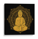 Buda con mandala dorada | Cuadro decorativo de Canvas Lab
