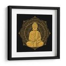 Buda con mandala dorada | Cuadro decorativo de Canvas Lab