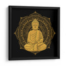 Buda con mandala dorada | Cuadro decorativo de Canvas Lab