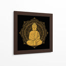 Buda con mandala dorada | Cuadro decorativo de Canvas Lab