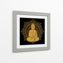 Buda con mandala dorada | Cuadro decorativo de Canvas Lab