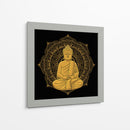 Buda con mandala dorada | Cuadro decorativo de Canvas Lab