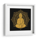 Buda con mandala dorada | Cuadro decorativo de Canvas Lab