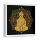 Buda con mandala dorada | Cuadro decorativo de Canvas Lab