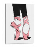Ballet Shoes Lines - Line Art | Cuadro decorativo de Canvas Lab
