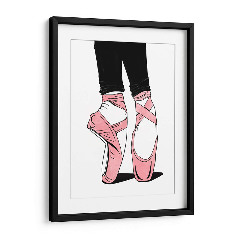 Ballet Shoes Lines - Line Art | Cuadro decorativo de Canvas Lab