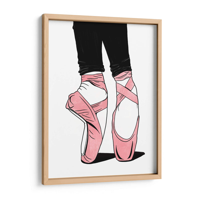 Ballet Shoes Lines - Line Art | Cuadro decorativo de Canvas Lab