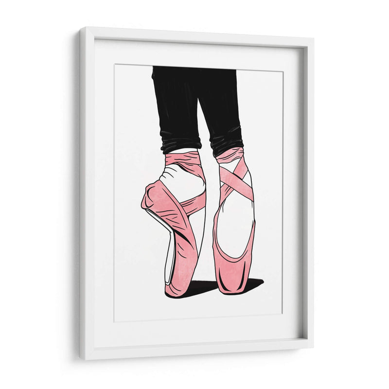 Ballet Shoes Lines - Line Art | Cuadro decorativo de Canvas Lab