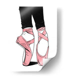 Ballet Shoes Lines - Line Art | Cuadro decorativo de Canvas Lab