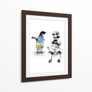 Pinguin Mischief Graffiti - David Aste | Cuadro decorativo de Canvas Lab