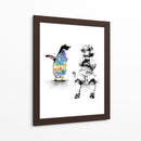 Pinguin Mischief Graffiti - David Aste | Cuadro decorativo de Canvas Lab