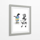 Pinguin Mischief Graffiti - David Aste | Cuadro decorativo de Canvas Lab