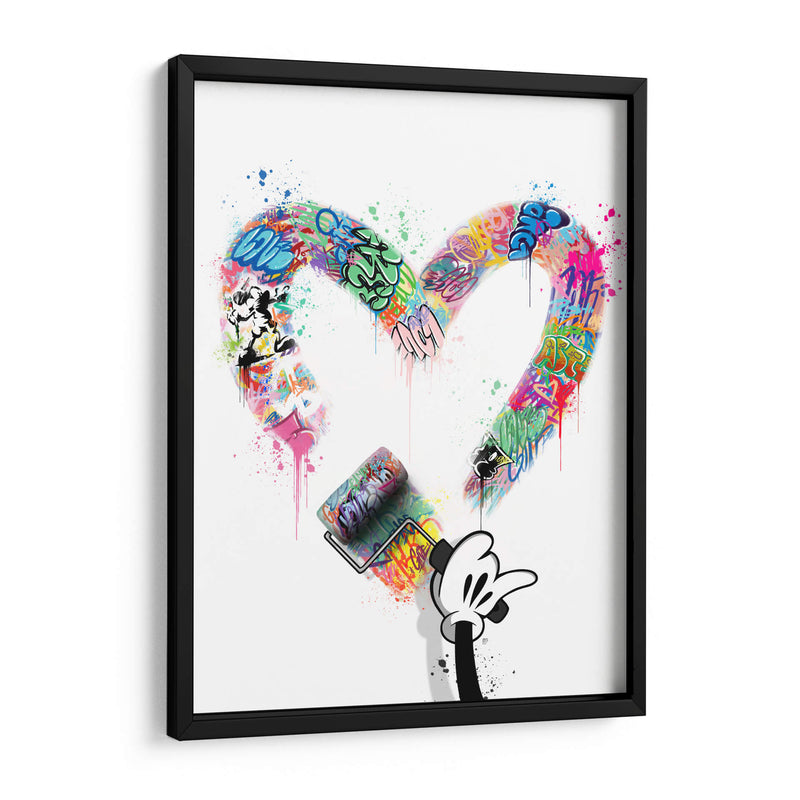Mouse Hand Heart - David Aste | Cuadro decorativo de Canvas Lab