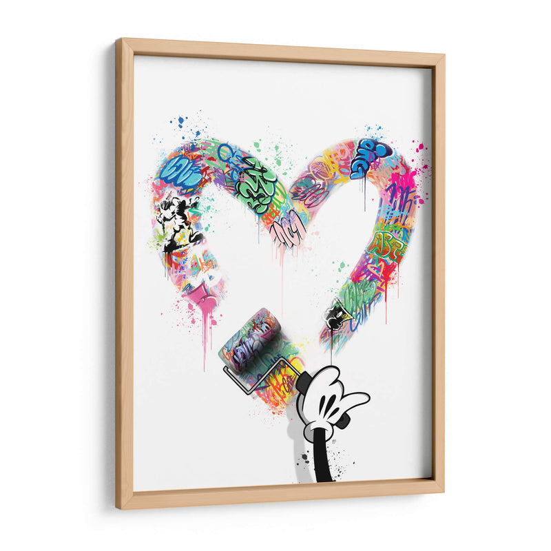 Mouse Hand Heart - David Aste | Cuadro decorativo de Canvas Lab