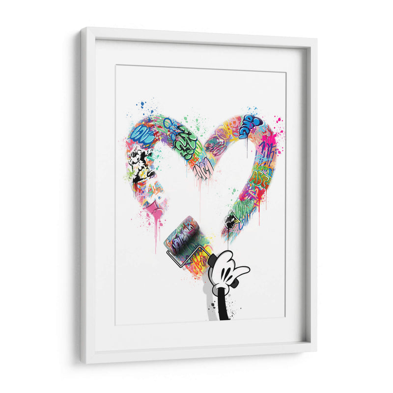 Mouse Hand Heart - David Aste | Cuadro decorativo de Canvas Lab