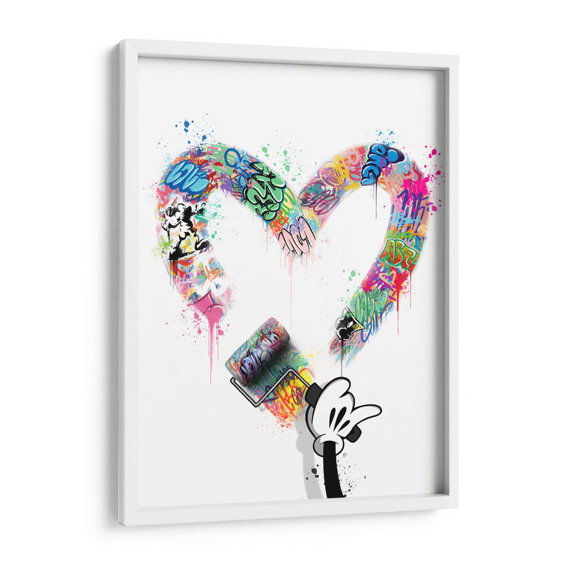 Mouse Hand Heart - David Aste | Cuadro decorativo de Canvas Lab