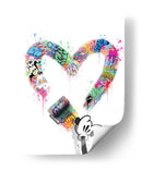 Mouse Hand Heart - David Aste | Cuadro decorativo de Canvas Lab