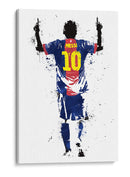 Messi Stencil Simple 01 - Fake Classics | Cuadro decorativo de Canvas Lab