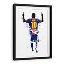 Messi Stencil Simple 01 - Fake Classics | Cuadro decorativo de Canvas Lab