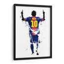 Messi Stencil Simple 01 - Fake Classics | Cuadro decorativo de Canvas Lab