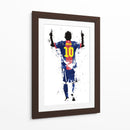 Messi Stencil Simple 01 - Fake Classics | Cuadro decorativo de Canvas Lab