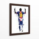 Messi Stencil Simple 01 - Fake Classics | Cuadro decorativo de Canvas Lab