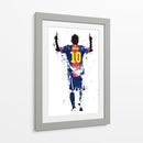 Messi Stencil Simple 01 - Fake Classics | Cuadro decorativo de Canvas Lab